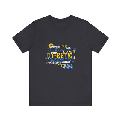 The Diabuddies Store Uplifted & Unleashed - Unisex Tee Uplifted & Unleashed - Unisex Tee: Embrace your strength, defy the odds. The "Uplifted & Unleashed" tee is more than just a shirt; it's a vibrant testament to the diabetic warrior within. Adorned with