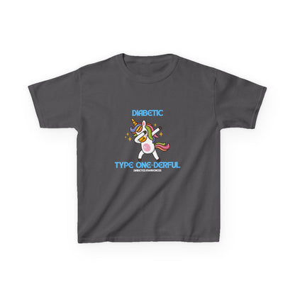 The Diabuddies Store Diabetes Type One-derful - Kids Tee Diabetes Type One-derful - Kids Tee: This Tee is a celebration of strength and uniqueness! Let your child proudly declare their "Type One-derful" spirit with a smile. T-Shirts $17.74