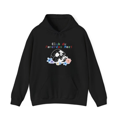 Skull & Flowers, Dead Pancreas Club (French) - Unisex Hoodie The Diabuddies Store Hoodies $37.82