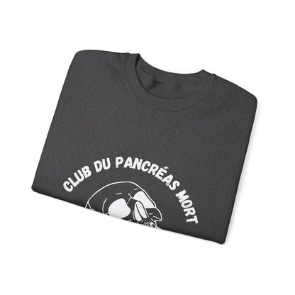 Skull & Blue Ribbon, Dead Pancreas Club (French) Sweatshirt The Diabuddies Store Sweatshirts $35.70