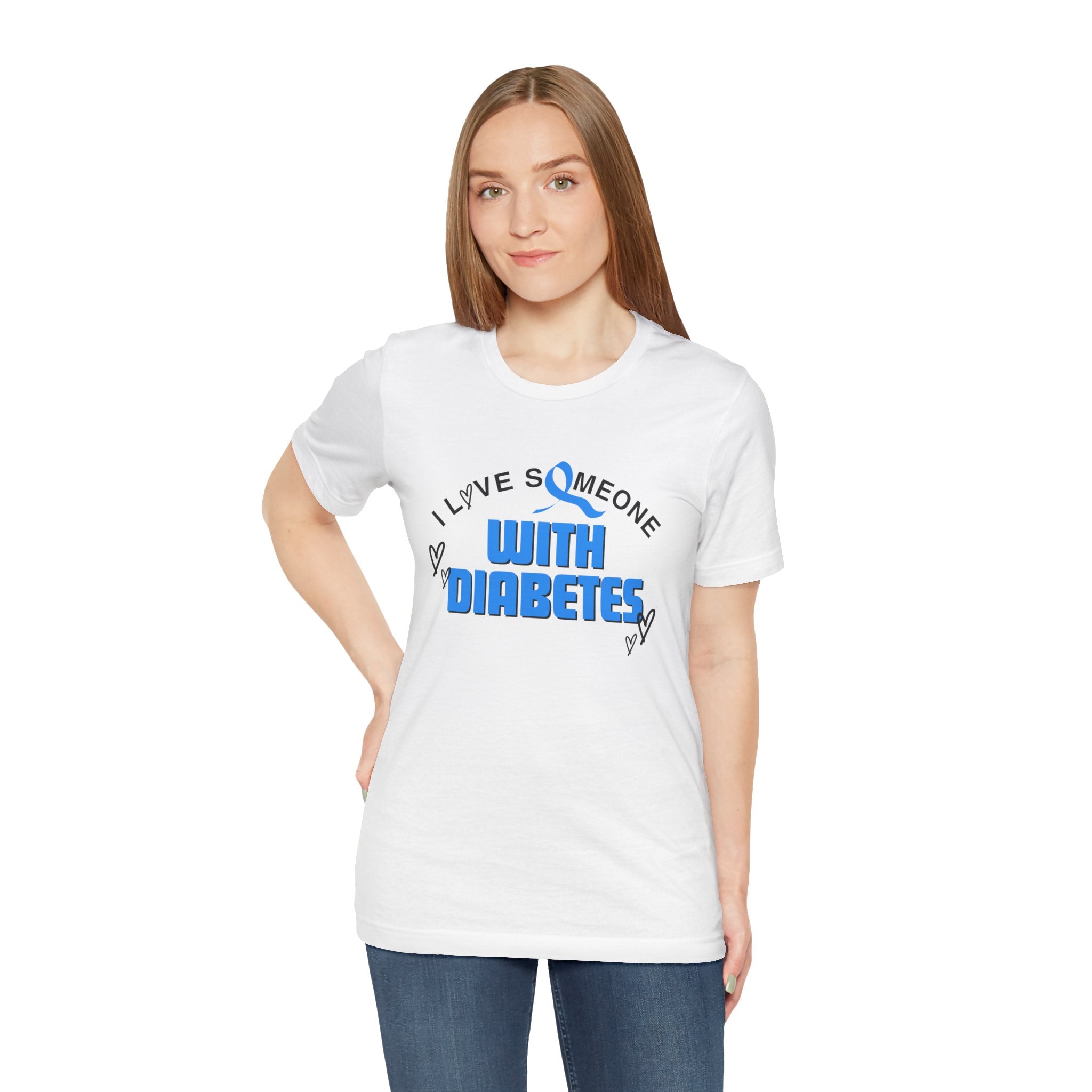 I Love Someone with Diabetes - Unisex Tee The Diabuddies Store T-Shirts $22.50