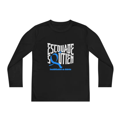 The Diabuddies Store Diabetes Support Squad (French) - Long-sleeved Youth Tee Diabetes Support Squad (French) - Long-sleeved Youth Tee: Unite against diabetes with the Diabetes Support Squad Kids' Tee! This super-soft long-sleeved Tee is perfect for littl