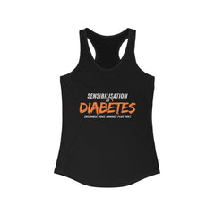 Stronger Together (French) - Racerback Tank The Diabuddies Store Tank Tops $19.96
