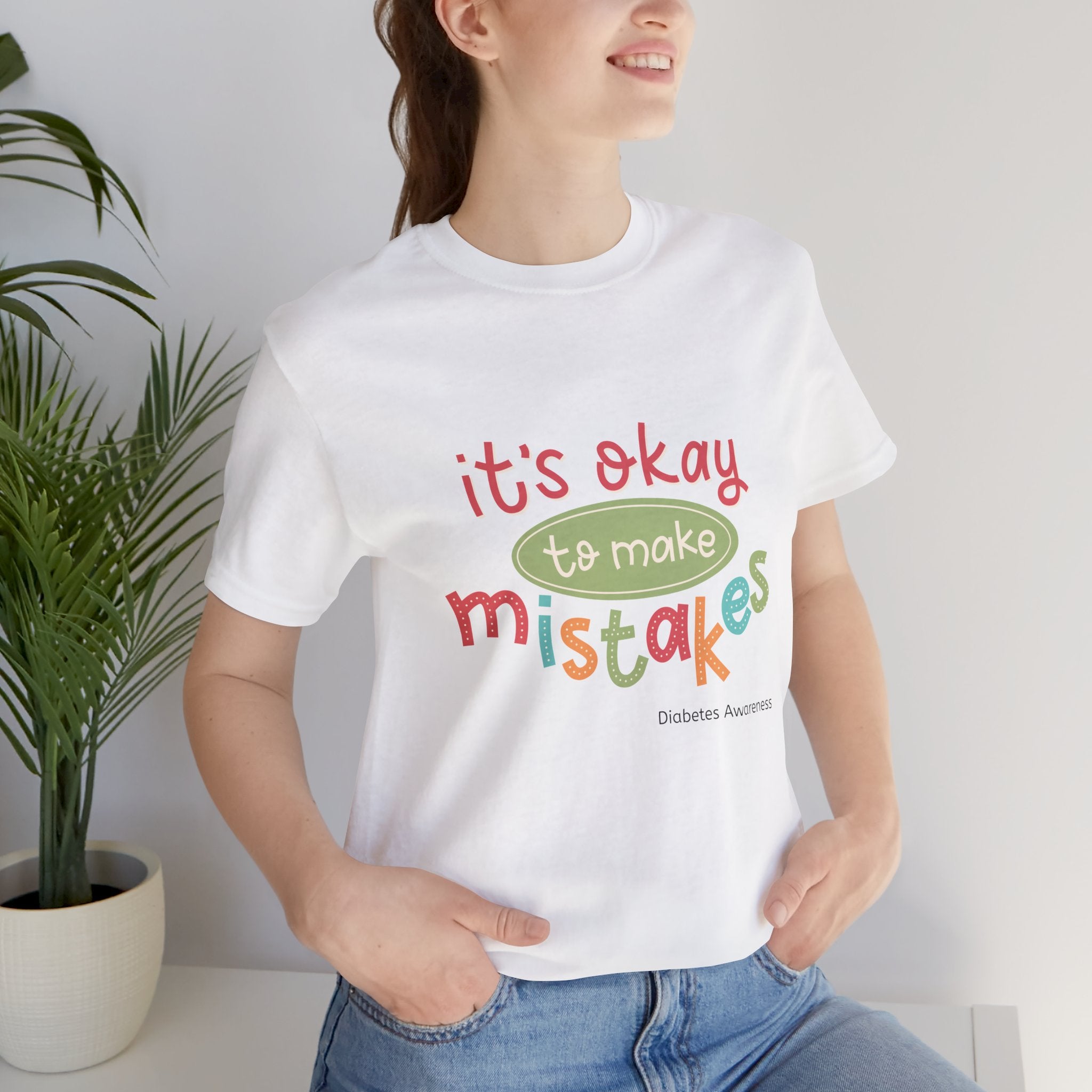 It's Okay to Make Mistakes - Unisex Tee The Diabuddies Store T-Shirts $22.50
