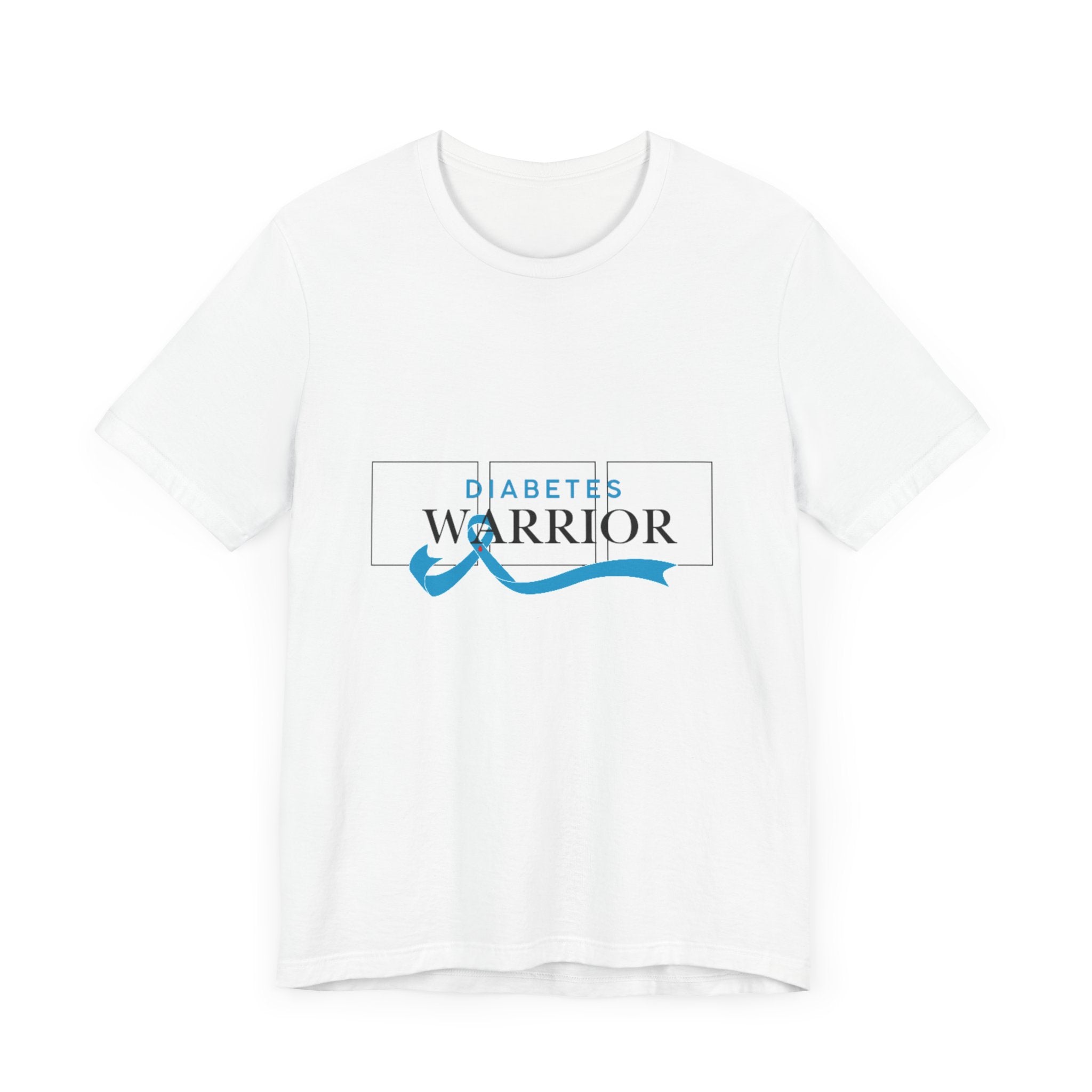 Diabetes Warrior, Blue Ribbon - Unisex Tee The Diabuddies Store T-Shirts $22.50