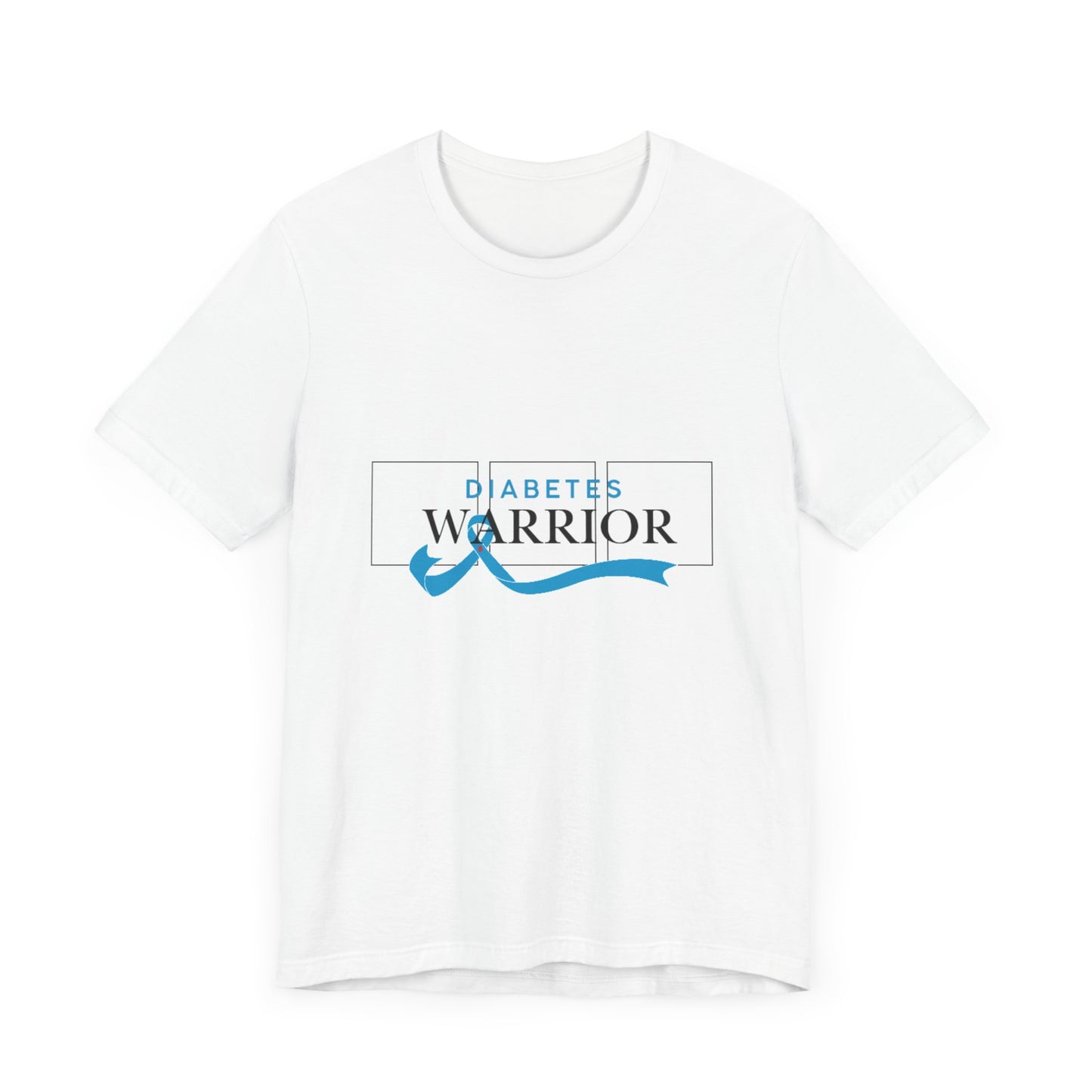 Diabetes Warrior, Blue Ribbon - Unisex Tee The Diabuddies Store T-Shirts $22.50