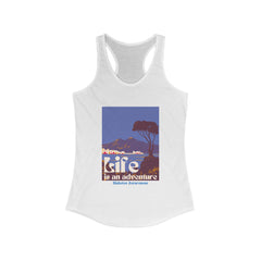 The Diabuddies Store Life is an Adventure, Ocean View - Racerback Tank Life is an Adventure, Ocean View - Racerback Tank: Embrace the call of the wild with our "Life is an adventure" Tank. This Tank is for anyone who finds their soul in the great outdoors