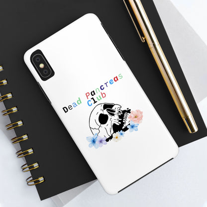 Skull & Flowers Dead Pancreas Club - Phone Case The Diabuddies Store Mobile Phone Cases $18.23