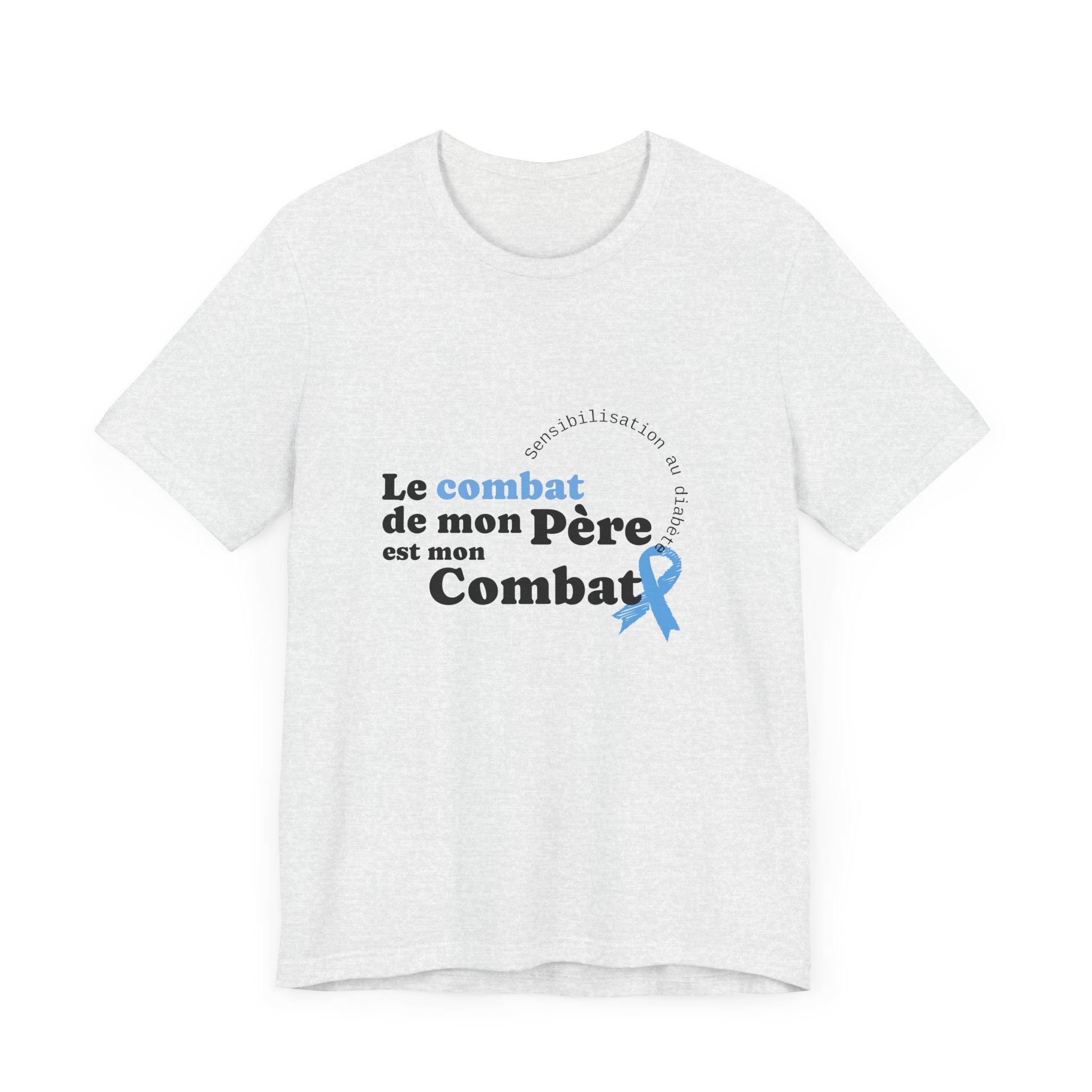 My Dad's Fight is my Fight (French) - Unisex Tee The Diabuddies Store T-Shirts $22.50