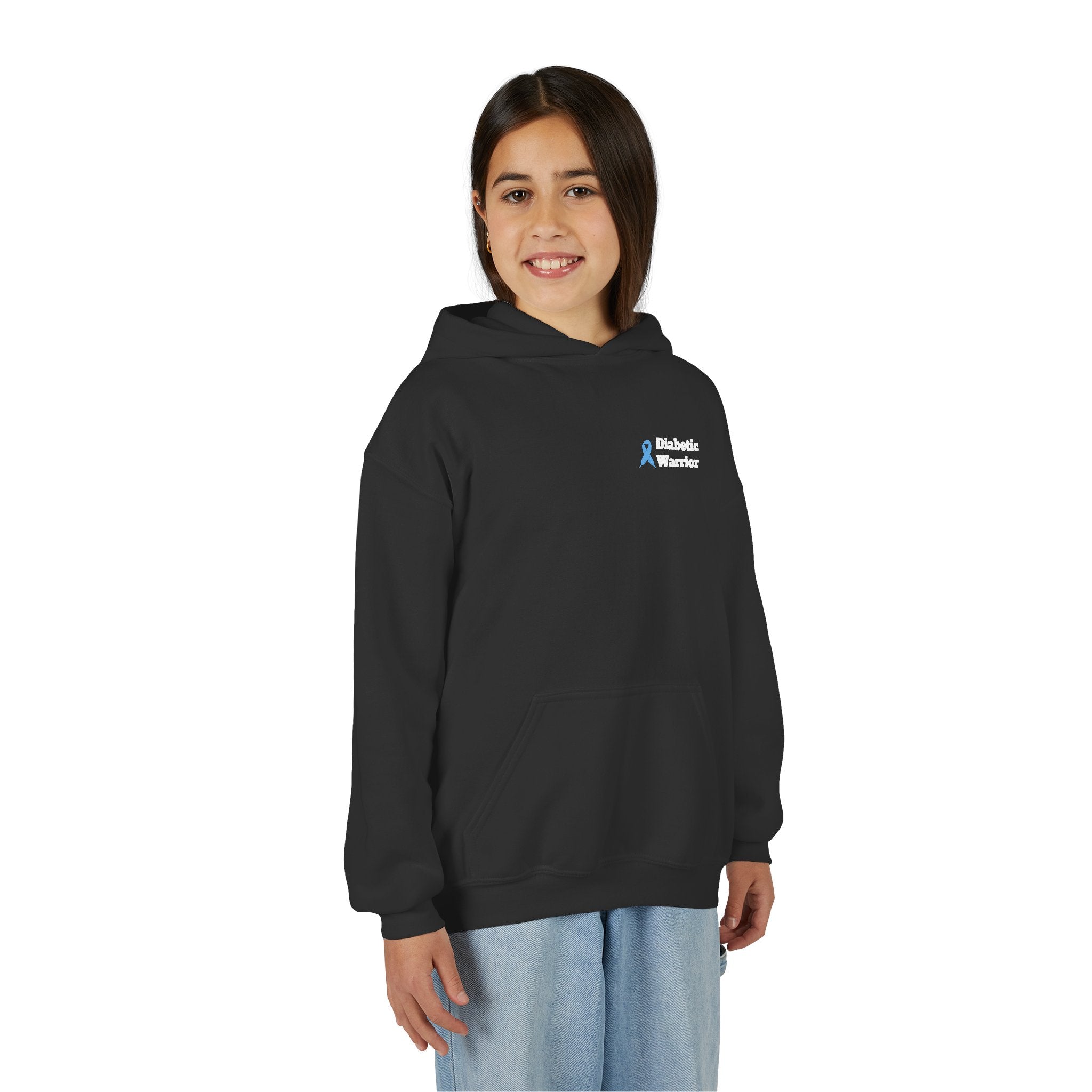 The Diabuddies Store Fighting for a Cure - Youth Hoodie Fighting for a Cure - Youth Hoodie: a youth hoodie for the young warriors of the diabetes community. Soft, comfortable, and a powerful statement of strength. Hoodies Kids clothes Awareness Ribbon,Blu