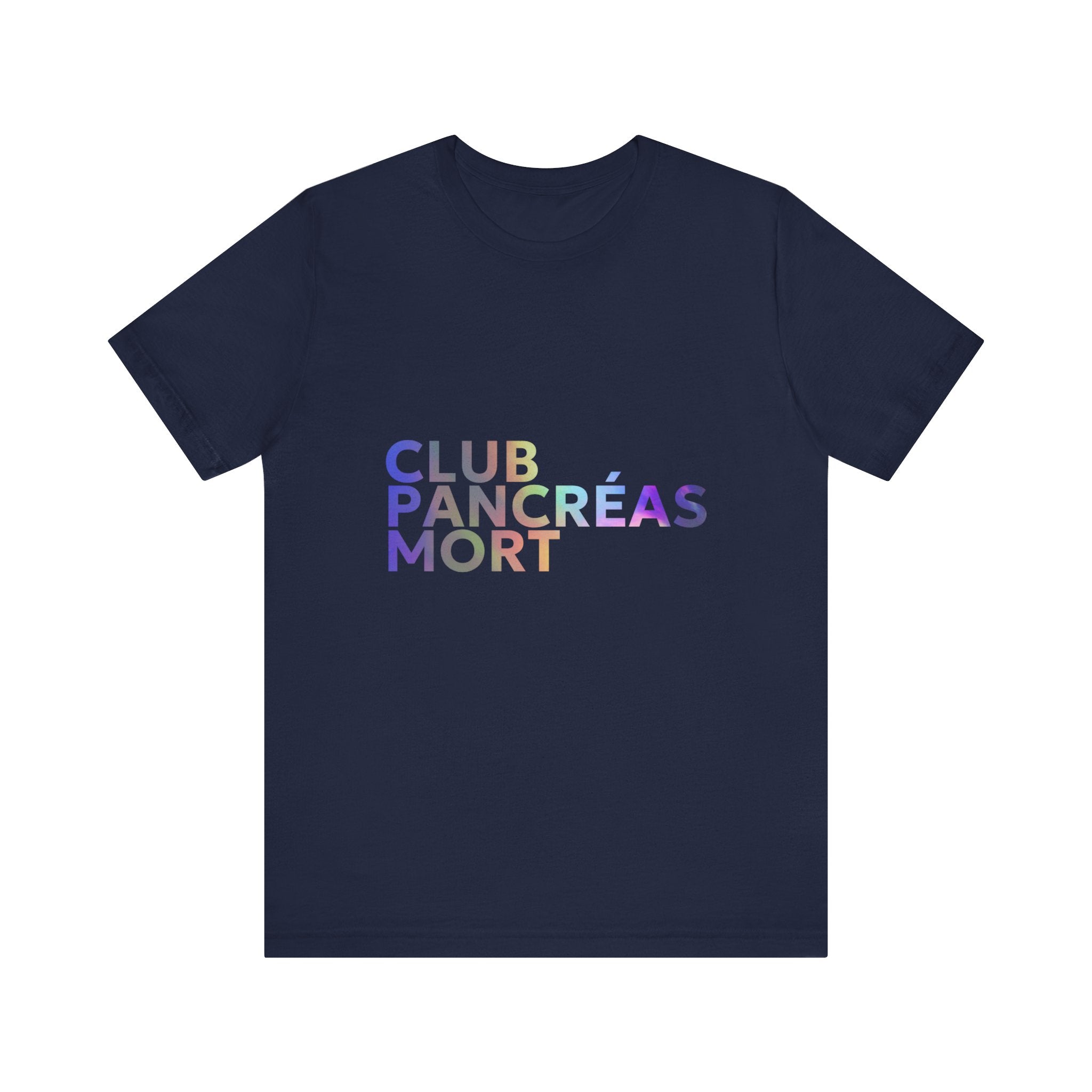 Rainbow Dead Pancreas Club (French) Unisex Tee The Diabuddies Store T-Shirts $22.38