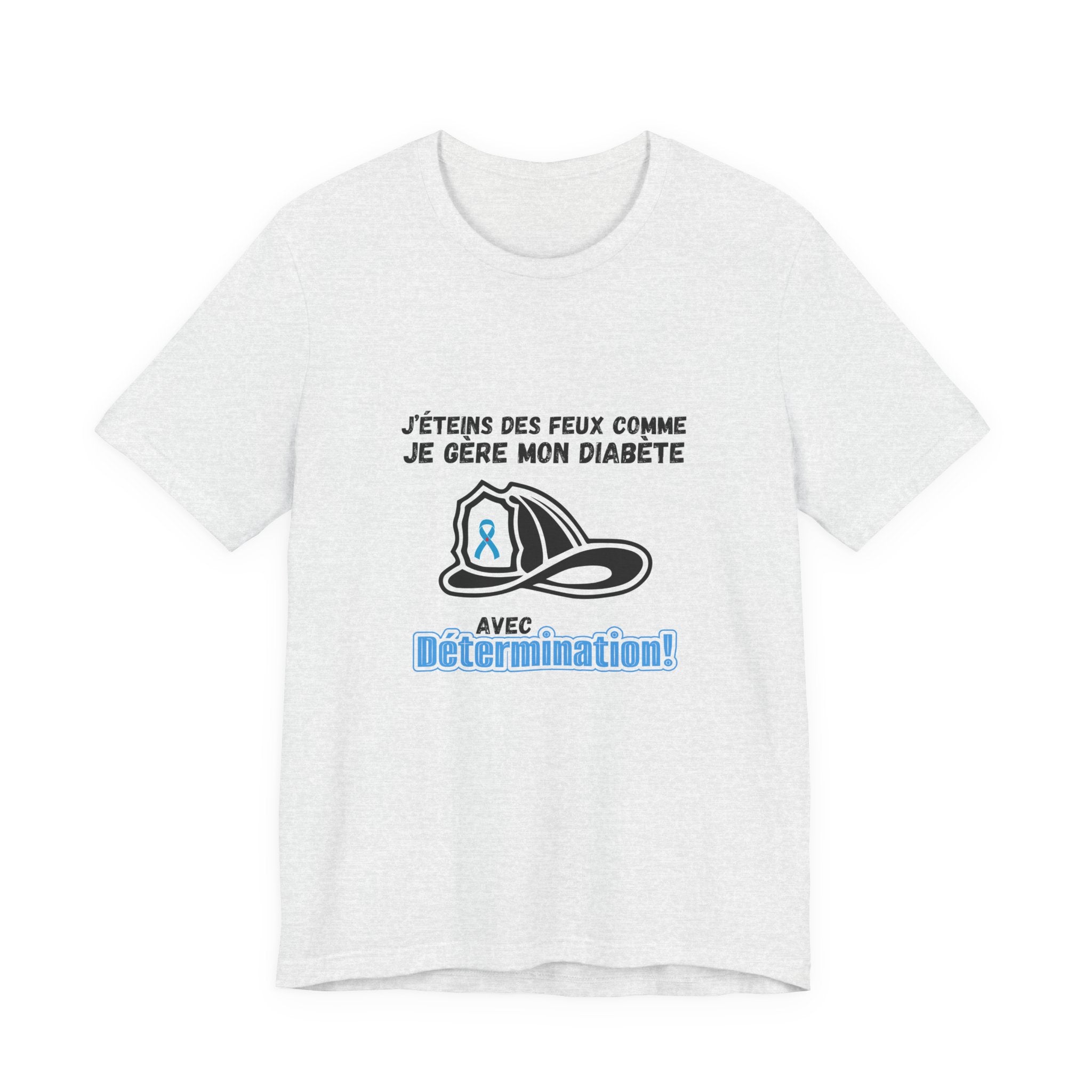 The Diabuddies Store Fight Fires & Diabetes Determination (French) Unisex Tee Fight Fires & Diabetes Determination (French) Unisex Tee: Brave flames, conquer diabetes. A tee for resilient heroes showing unwavering strength daily. T-Shirts $30.27