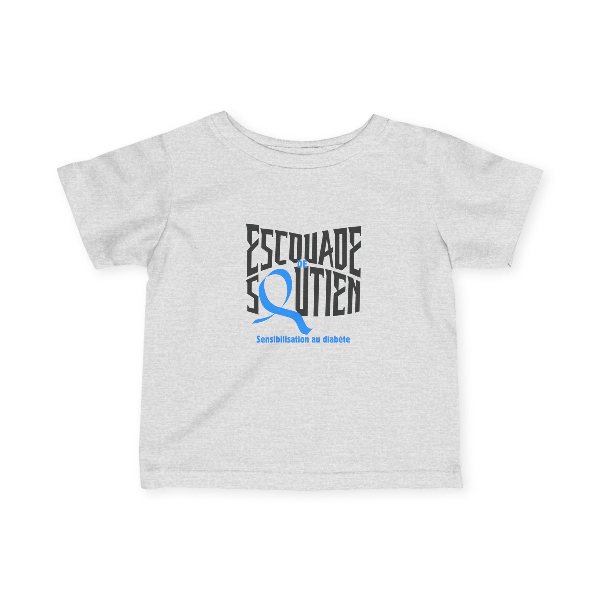 The Diabuddies Store Support Squad (French) - Infant Tee Support Squad (French) - Infant Tee: Show your love for the entire family with the "Support Squad" French Infant Tee! Whether they're supporting a sibling, a parent, or a friend, this tee is a heart