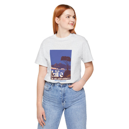 The Diabuddies Store Life is an Adventure, Ocean View - Unisex Tee Life is an Adventure, Ocean View - Unisex Tee: Embrace the call of the wild with our "Life is an adventure" Unisex Tee. This shirt is for anyone who finds their soul in the great outdoors,