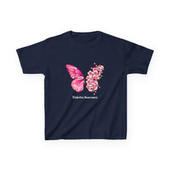Pink Butterfly & Flowers - Kids Tee The Diabuddies Store T-Shirts $19.22