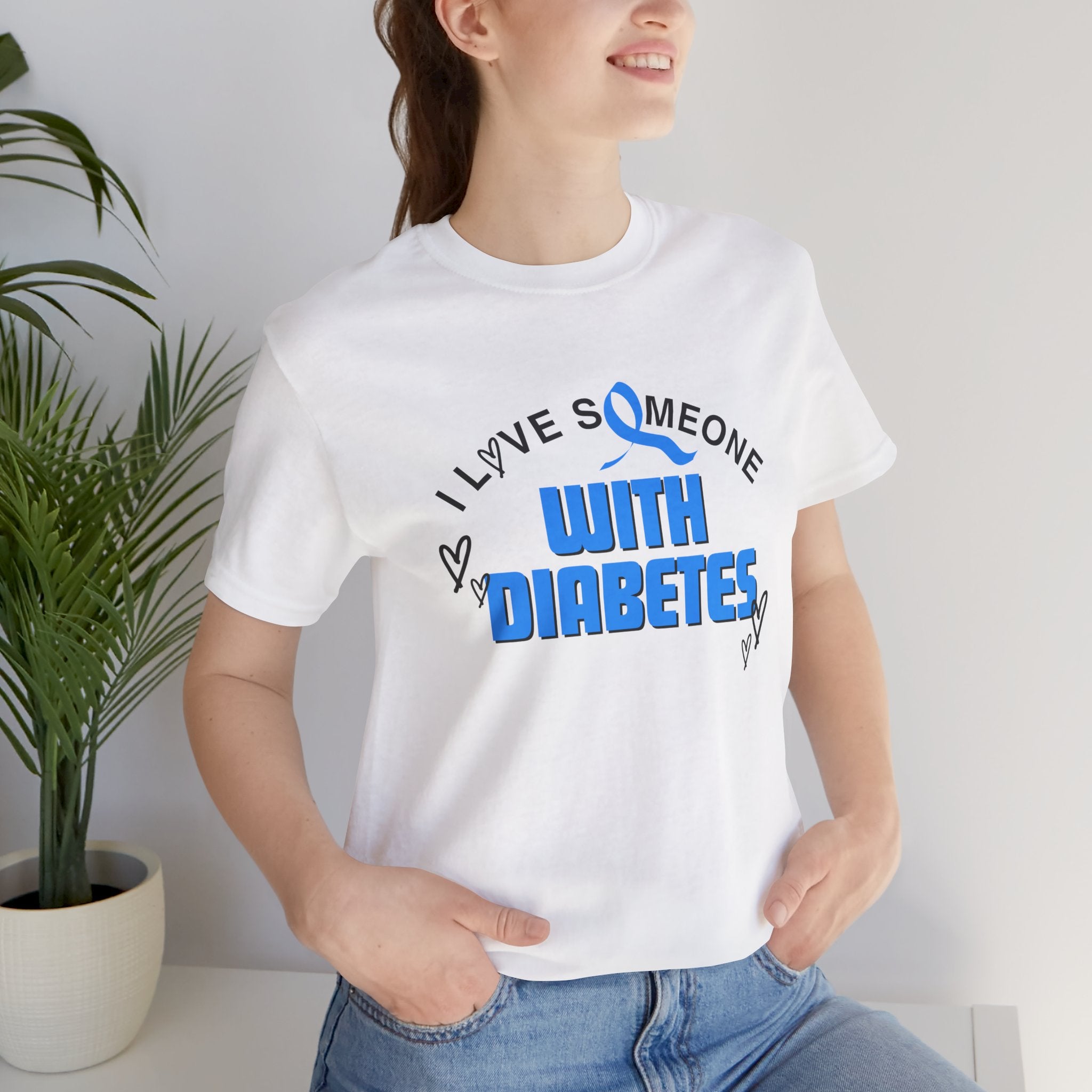 I Love Someone with Diabetes - Unisex Tee The Diabuddies Store T-Shirts $22.50