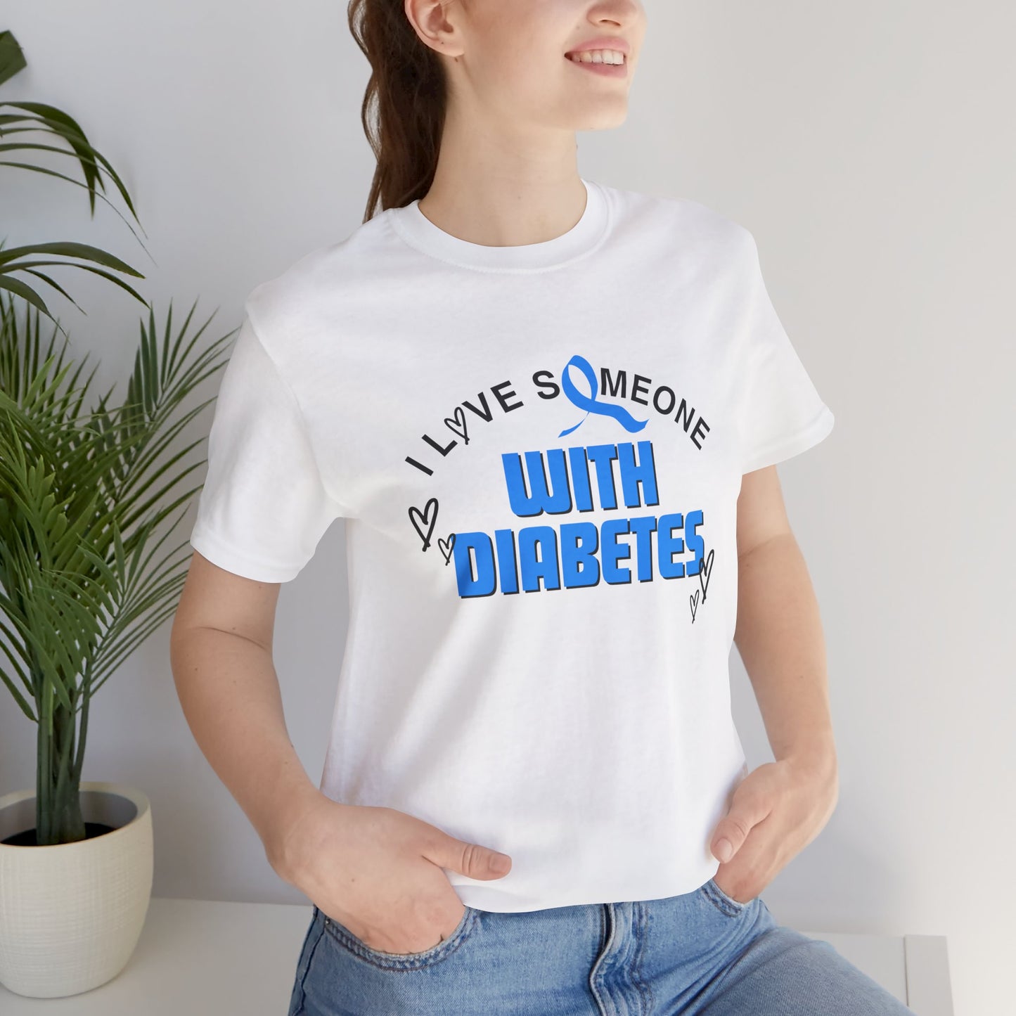 I Love Someone with Diabetes - Unisex Tee The Diabuddies Store T-Shirts $22.50