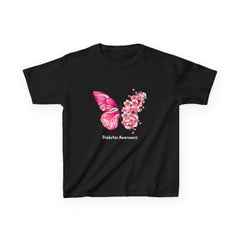 Pink Butterfly & Flowers - Kids Tee The Diabuddies Store T-Shirts $19.22