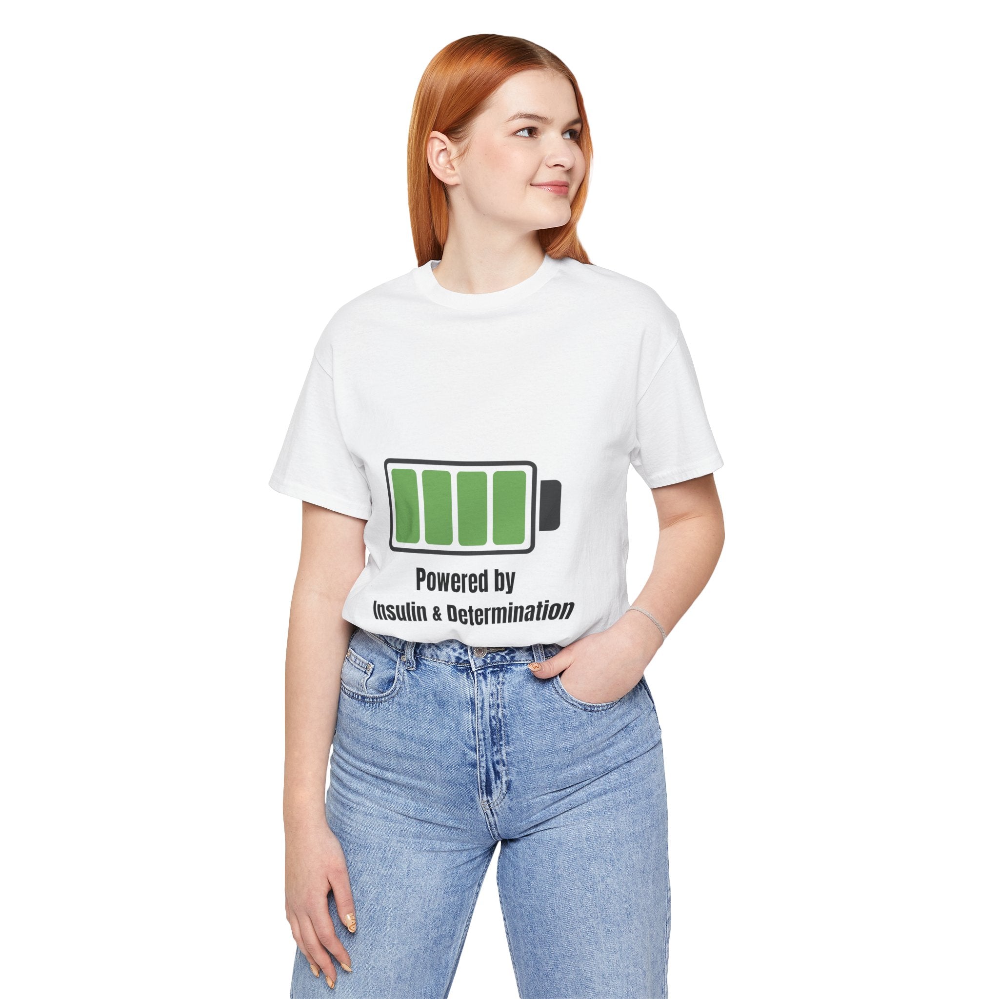 Powered By Insulin - Unisex Tee The Diabuddies Store T-Shirts $24.73