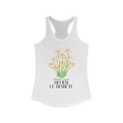 The Diabuddies Store Cultivating Hope, Defying Diabetes (French) - Racerback Tank Cultivating Hope, Defying Diabetes (French) - Racerback Tank: Wear your message of strength! Our "Cultiver l'espoir, Défier le diabète" Unisex Tee is more than just a comfor