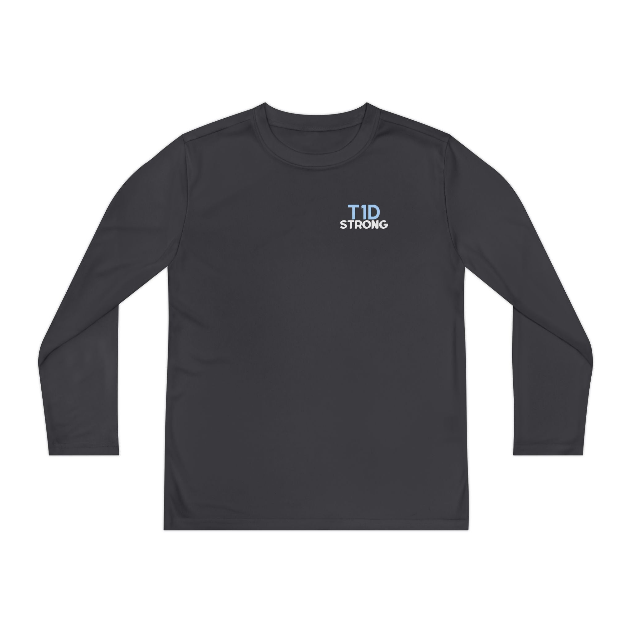 The Diabuddies Store T1D Strong - Long-sleeved Youth Tee Let them wear their strength! The T1D Strong - Long-sleeved Youth Tee is a soft, breathable cotton shirt for kids to show their resilience and raise awareness. Kids clothes Active Lifestyle,Casual W