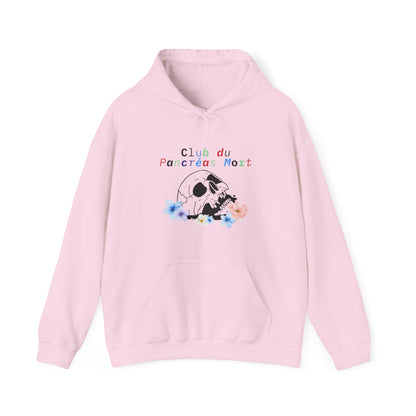 Skull & Flowers, Dead Pancreas Club (French) - Unisex Hoodie The Diabuddies Store Hoodies $32.41