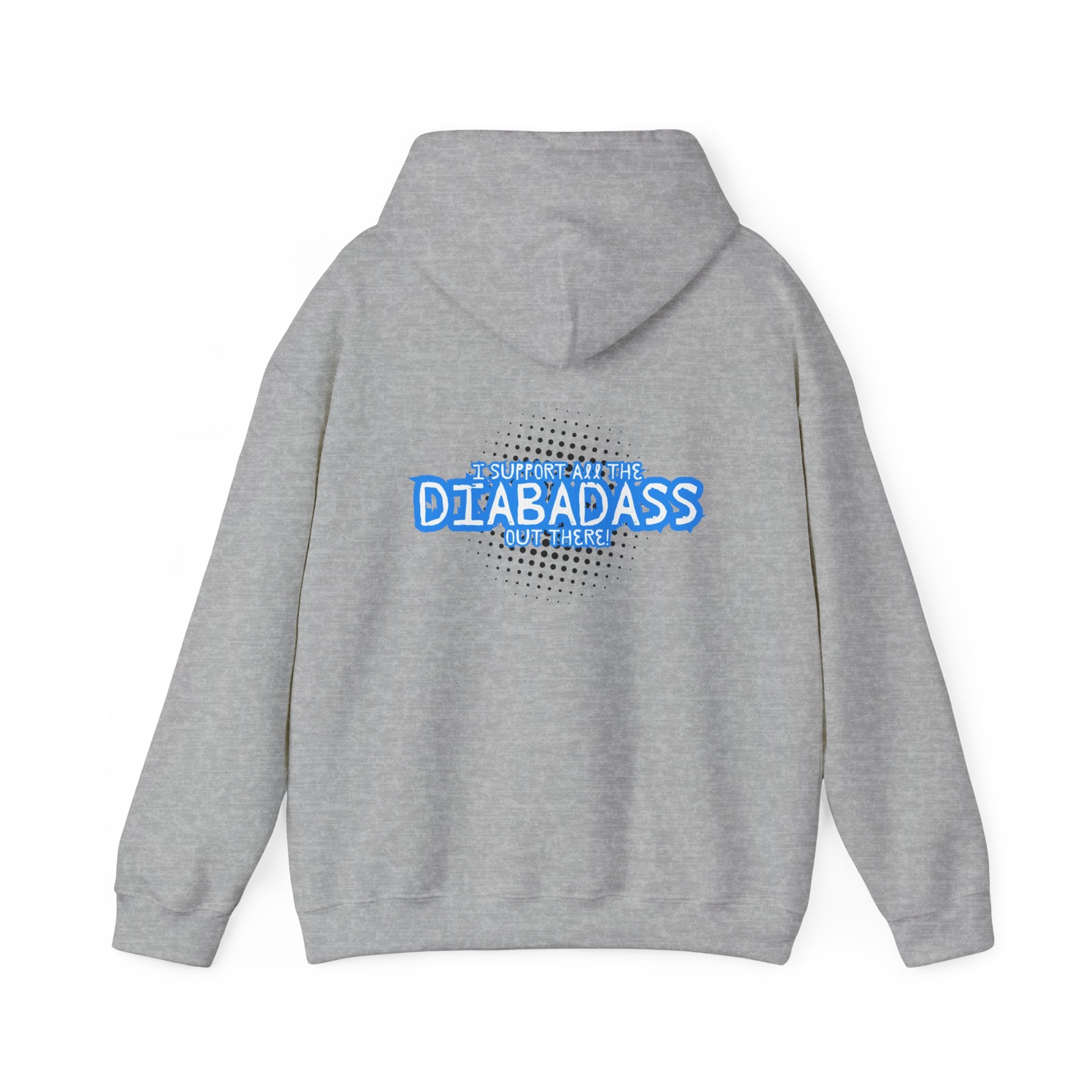I Support All the Diabadass out there! - Unisex Hoodie The Diabuddies Store Hoodies $32.41