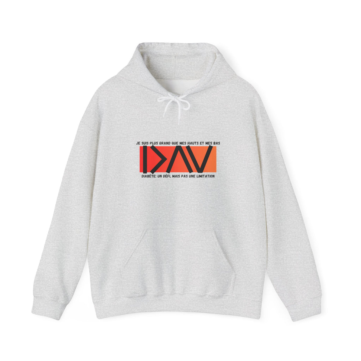 The Diabuddies Store Greater Than (French/Orange) - Unisex Hoodie Greater Than (French/Orange) - Unisex Hoodie: Make a bold statement: You are always greater than! Our "Greater Than" Unisex Hoodie in vibrant orange is designed to stand out and uplift. Hoo