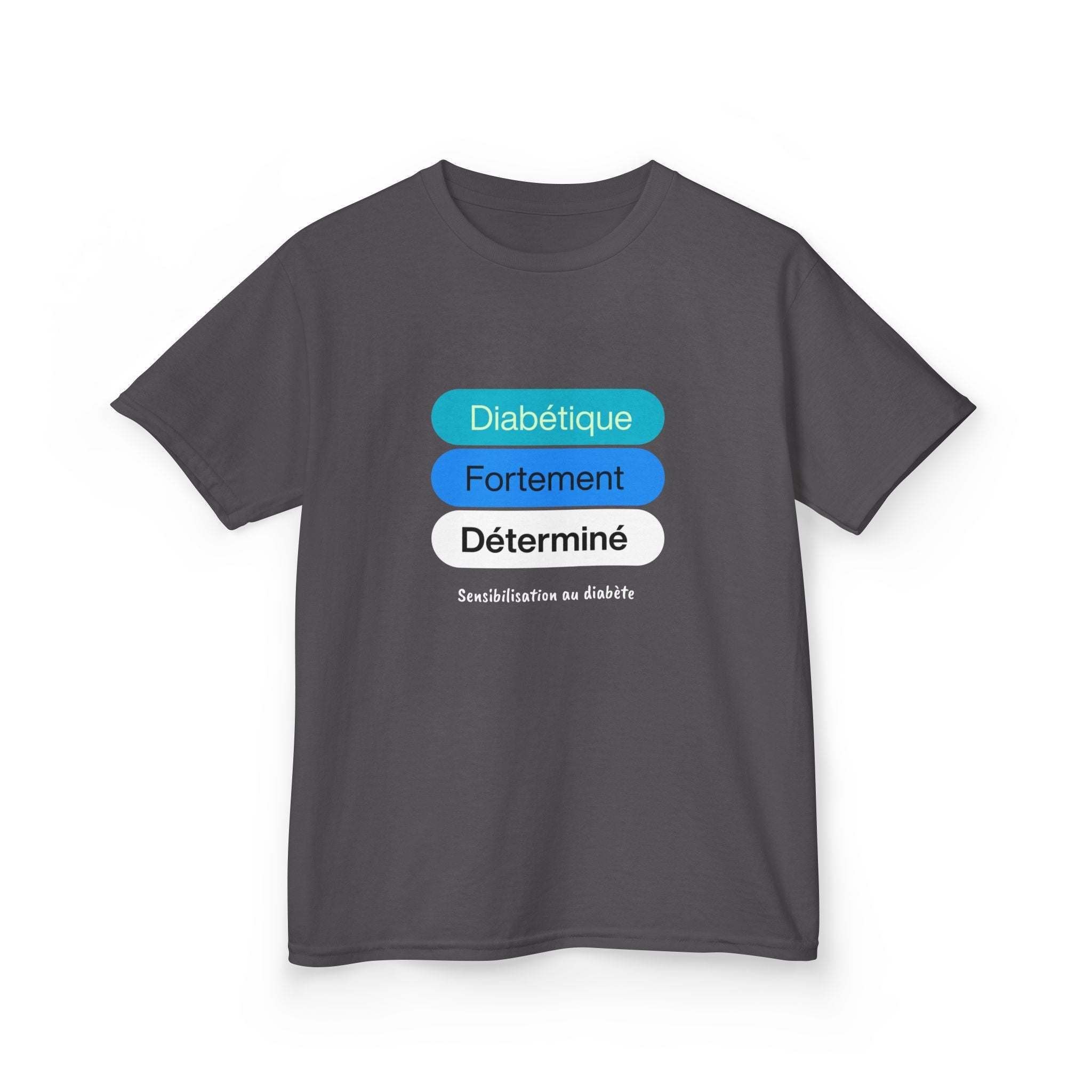 Strongly Determined Diabetic (French) - Kids Tee The Diabuddies Store T-Shirts $19.22