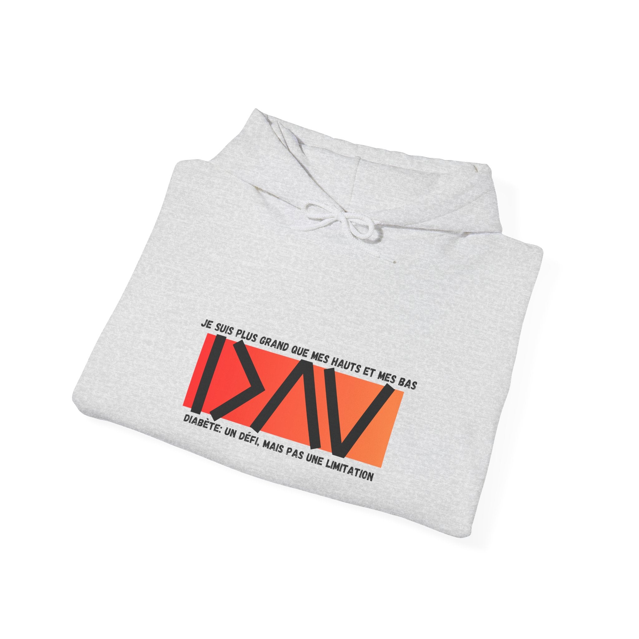 The Diabuddies Store Greater Than (French/Orange) - Unisex Hoodie Greater Than (French/Orange) - Unisex Hoodie: Make a bold statement: You are always greater than! Our "Greater Than" Unisex Hoodie in vibrant orange is designed to stand out and uplift. Hoo