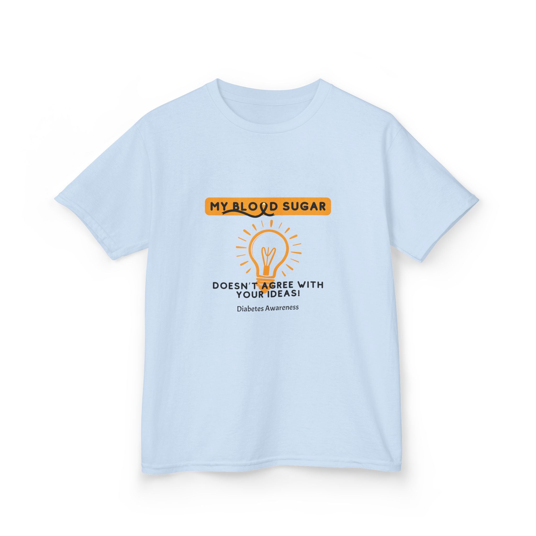 The Diabuddies Store My Blood Sugar Doesn't Agree - Kids Tee My Blood Sugar Doesn't Agree - Kids Tee: A humorous tee for the little warrior in your life. This "My Blood Sugar Doesn't Agree" Kids' Tee is a fun and relatable way to express the daily ups and