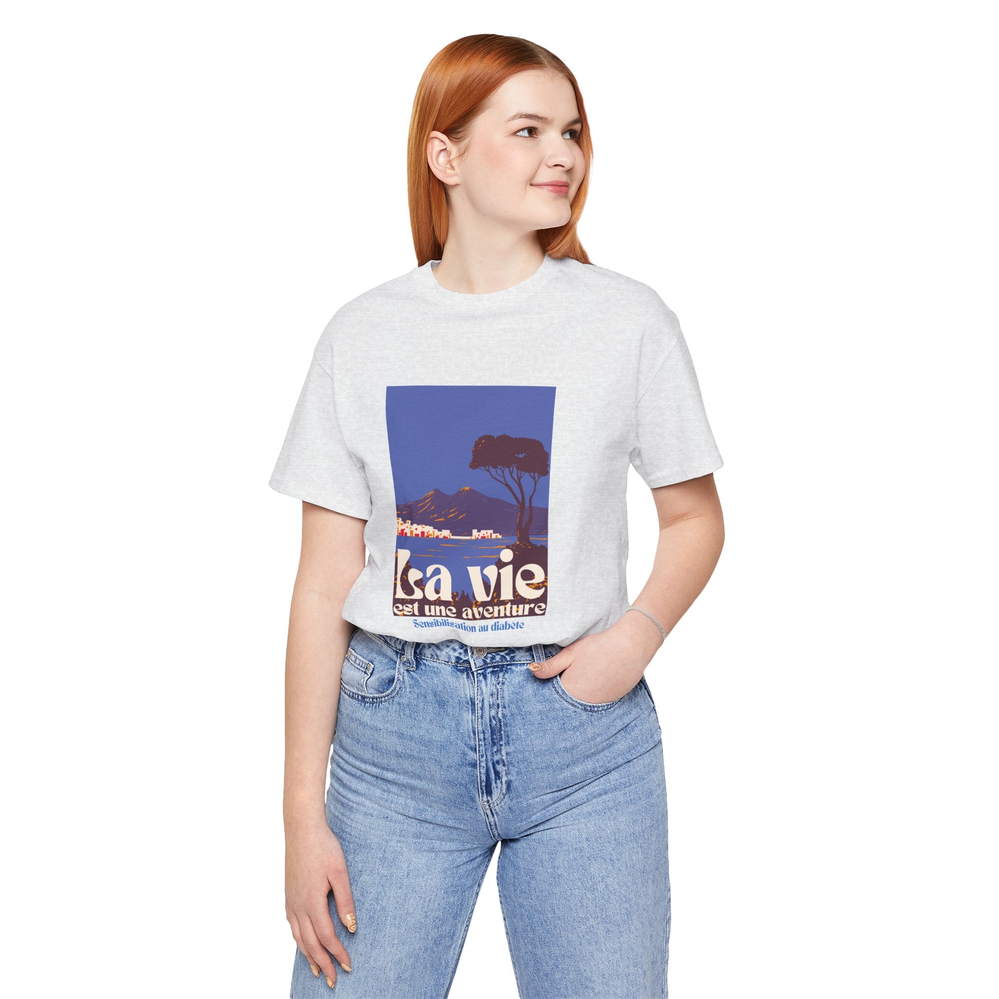 Life is an Adventure, Ocean View (French) - Unisex Tee The Diabuddies Store T-Shirts $22.50
