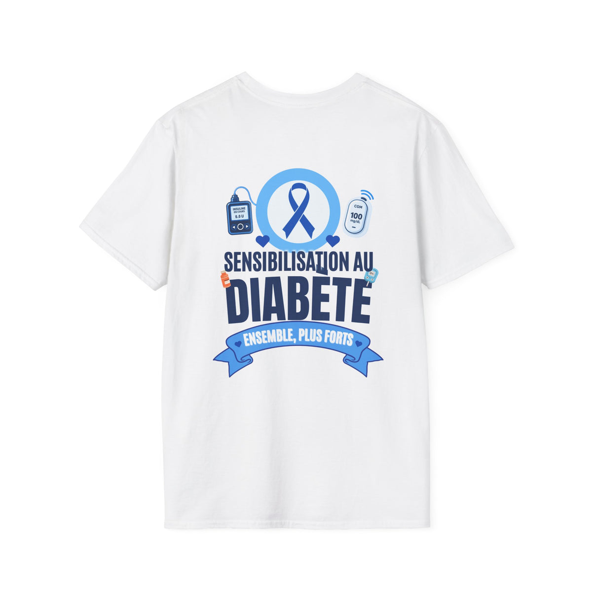 Sensibilisation au Diabète - Ensemble, plus fort T-Shirt