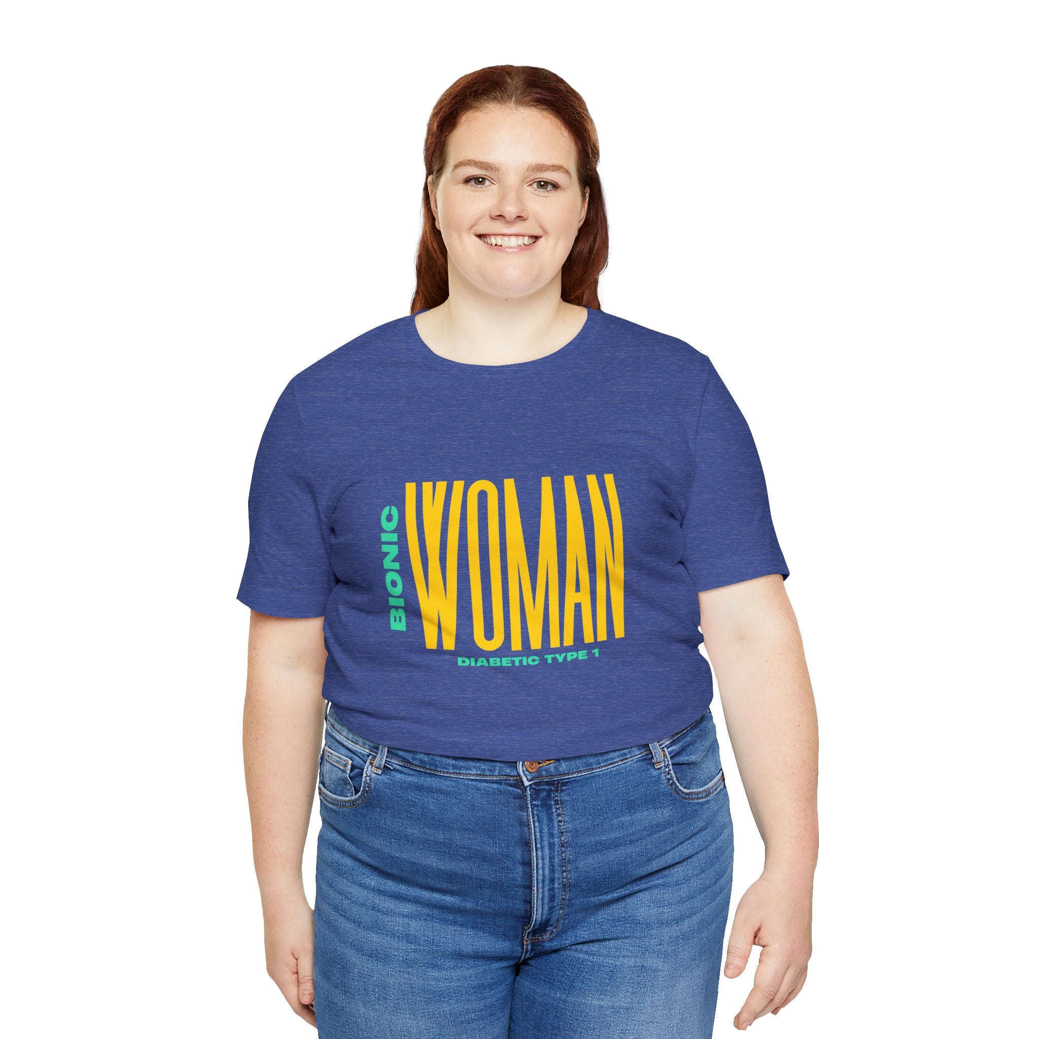 The Diabuddies Store Bionic Woman (Diabetes) - Unisex Tee Bionic Woman (Diabetes) - Unisex Tee: Unleash your inner Bionic strength! This Unisex Tee is a powerful statement of resilience, strength, and modern-day heroism for anyone living with Type 1 Diabe
