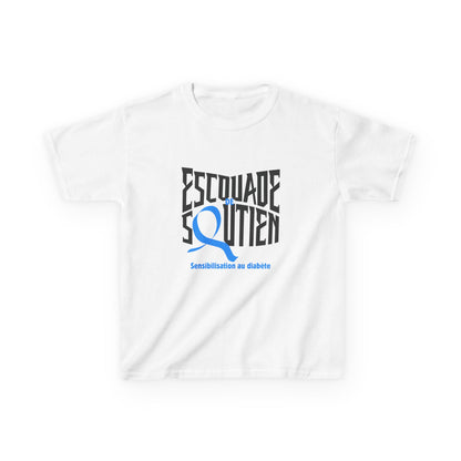 The Diabuddies Store Diabetes Support Squad (French) - Kids Tee Diabetes Support Squad (French) - Kids Tee: Unite against diabetes with the Diabetes Support Squad Kids' French Tee! This super-soft t-shirt is perfect for little heroes showing their support