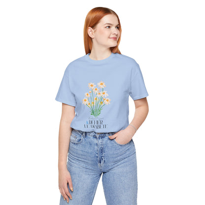 The Diabuddies Store Cultivating Hope, Defying Diabetes (French) - Unisex Tee Cultivating Hope, Defying Diabetes (French) - Unisex Tee: Wear your message of strength! Our "Cultivé l'espoir, Défié le diabète" Unisex Tee is more than just a comfortable shir