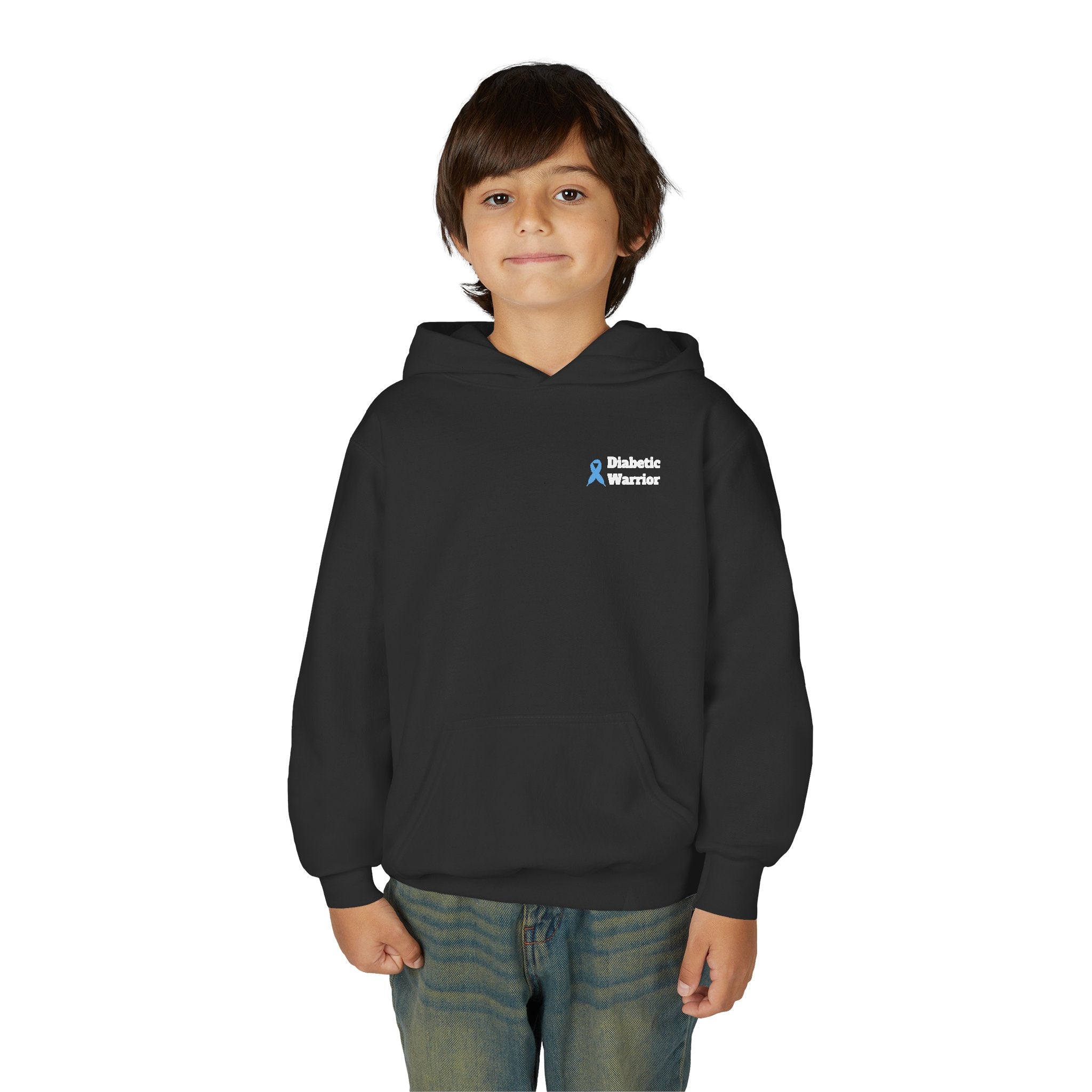 The Diabuddies Store Fighting for a Cure - Youth Hoodie Fighting for a Cure - Youth Hoodie: a youth hoodie for the young warriors of the diabetes community. Soft, comfortable, and a powerful statement of strength. Hoodies Kids clothes Awareness Ribbon,Blu