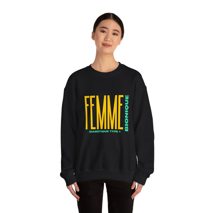 The Diabuddies Store Bionic Woman Diabetes (French) - Unisex Sweatshirt Bionic Woman Diabetes (French) - Unisex Sweatshirt: Unleash your inner Bionic strength! This Unisex Sweatshirt is a powerful statement of resilience, strength, and modern-day heroism