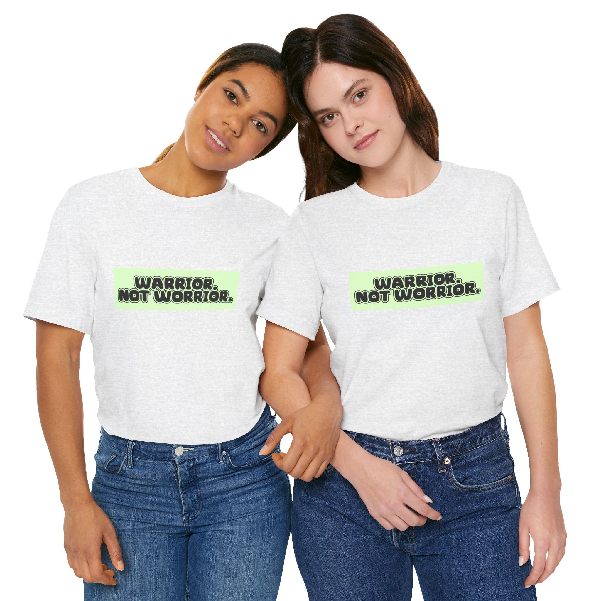 The Diabuddies Store Warrior. Not Worrior. - Unisex Tee Warrior. Not Worrior. - Unisex Tee: For those who face challenges head-on & spell "warrior" right. A clear statement of strength, resilience & sharp detail. T-Shirts $30.27