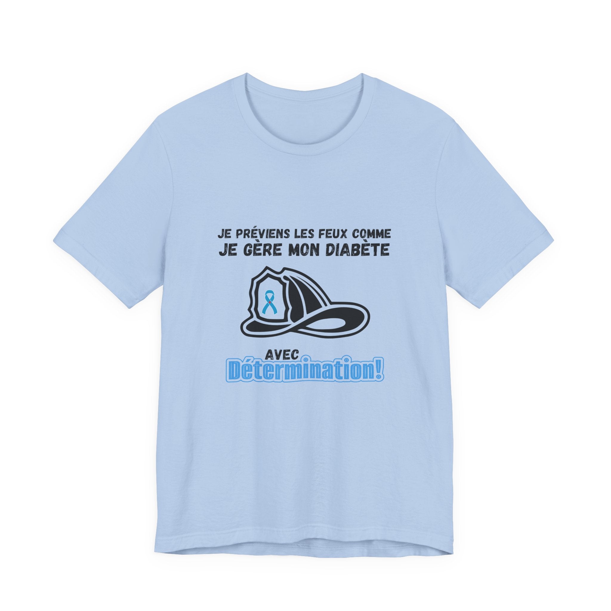 The Diabuddies Store Diabetes & Fire Prevention (French) - Unisex Tee Diabetes & Fire Prevention (French) - Unisex Tee: For the unsung heroes who dedicate their lives to keeping communities safe, while diligently managing their own health. Our Tee is desi