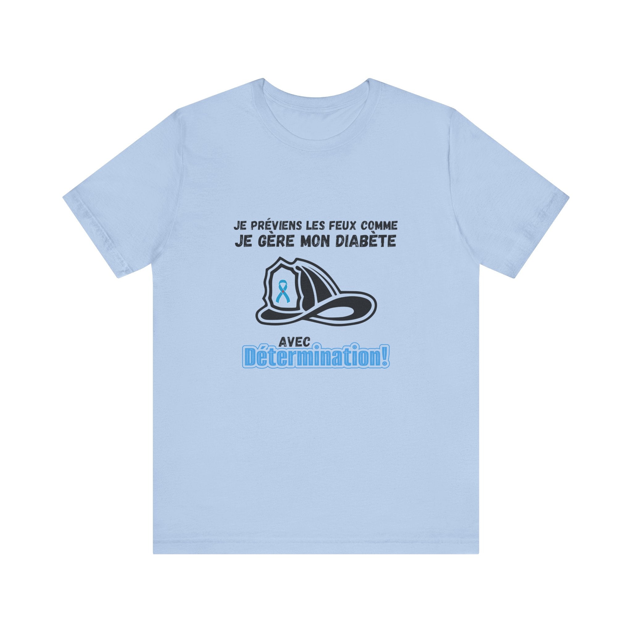 The Diabuddies Store Diabetes & Fire Prevention (French) - Unisex Tee Diabetes & Fire Prevention (French) - Unisex Tee: For the unsung heroes who dedicate their lives to keeping communities safe, while diligently managing their own health. Our Tee is desi