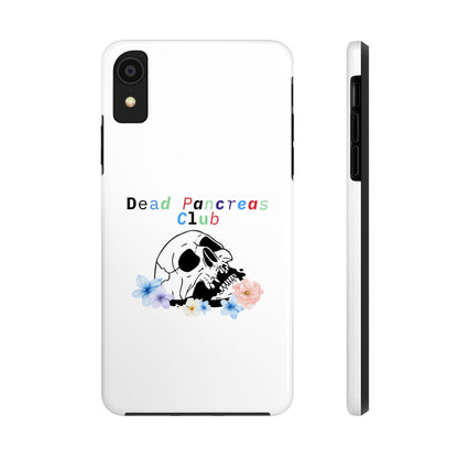 Skull & Flowers Dead Pancreas Club - Phone Case The Diabuddies Store Mobile Phone Cases $18.23