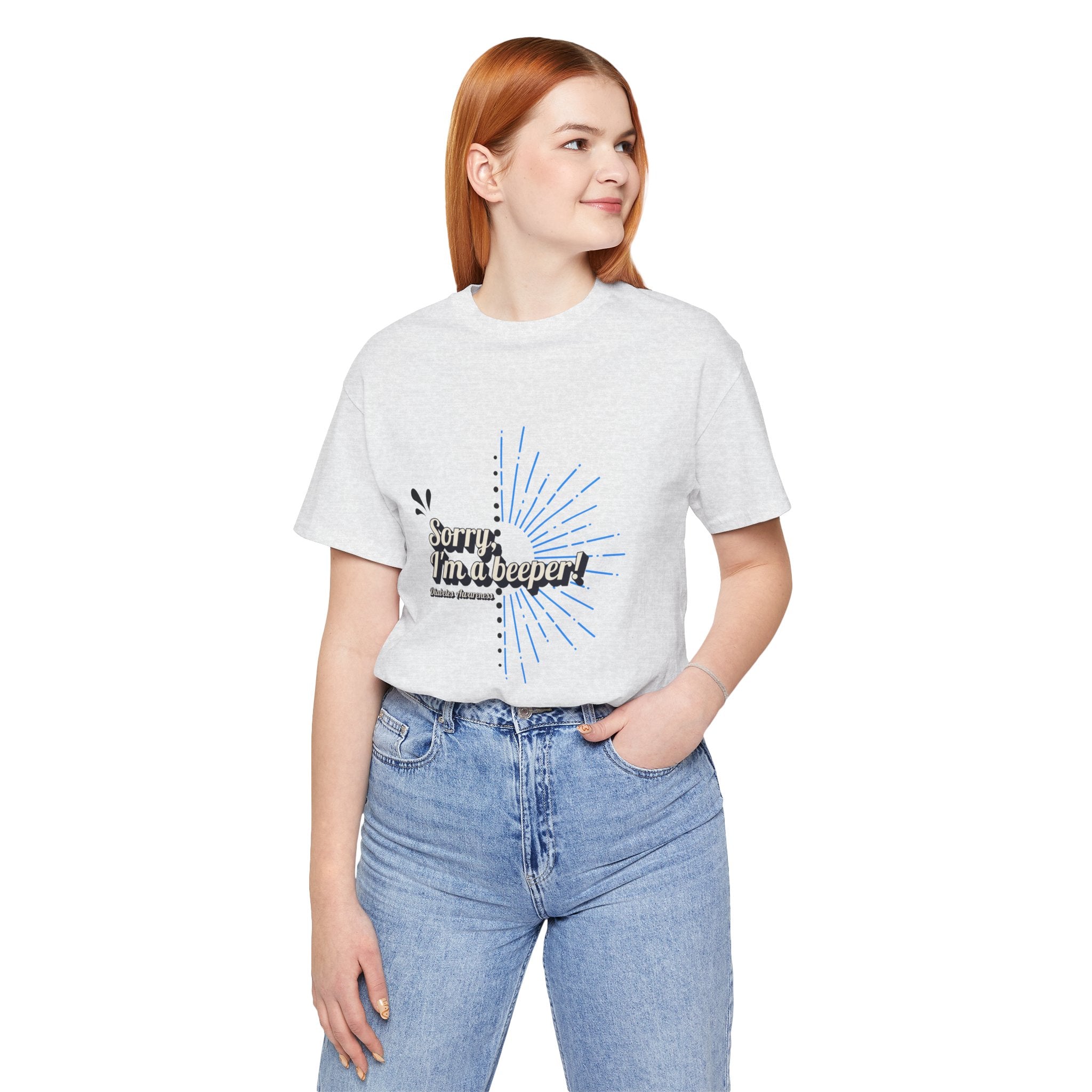 The Diabuddies Store Sorry I'm a Beeper - Unisex Tee Sorry I'm a Beeper - Unisex Tee: Always connected? This tee's for you. Embrace the constant buzz of life in comfort and style! T-Shirts $30.27