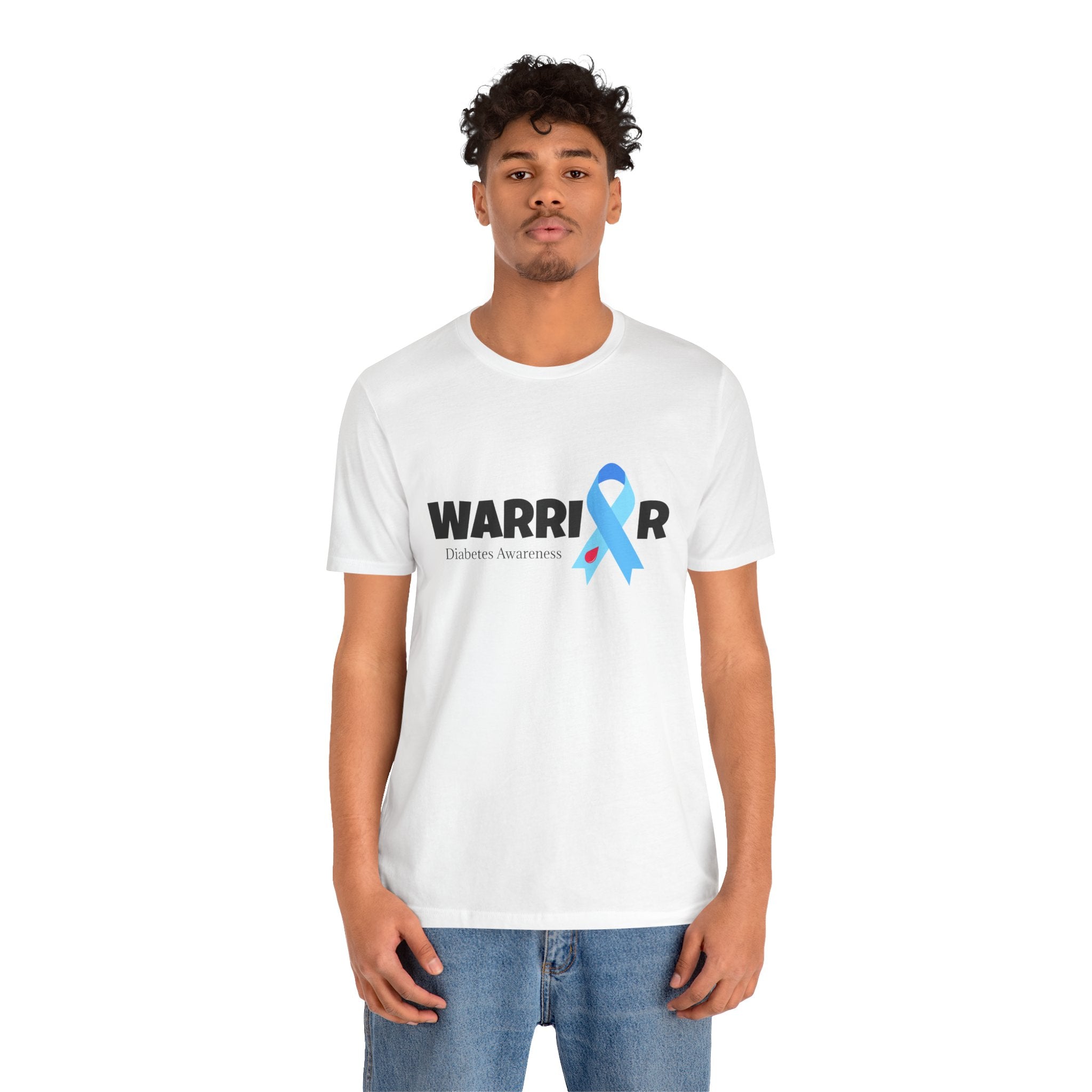 Warrior, Blue Ribbon - Unisex Tee The Diabuddies Store T-Shirts $22.50