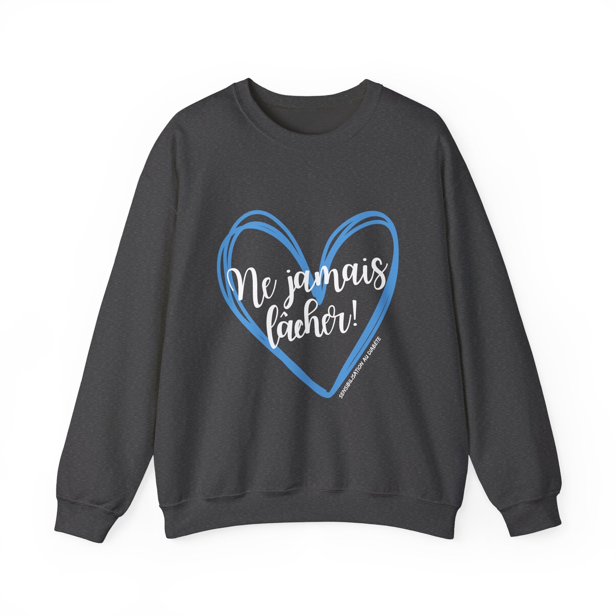 The Diabuddies Store Never Give Up French - Unisex Sweatshirt Never Give Up French - Unisex Sweatshirt: Help bring awareness to diabetes. some battles are fought within, and this sweatshirt is a testament to your strength. Sweatshirts Sweatshirt Casual Ou