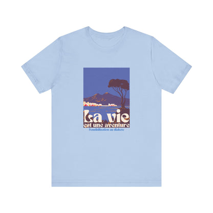 Life is an Adventure, Ocean View (French) - Unisex Tee The Diabuddies Store T-Shirts $22.50