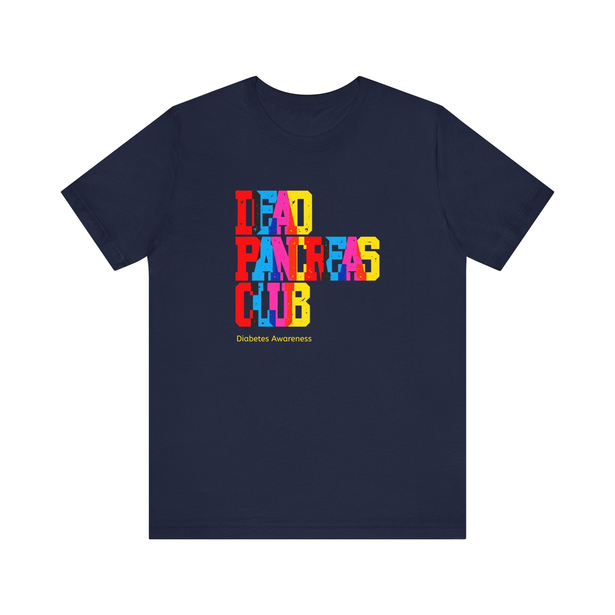 Colorful Dead Pancreas Club - Unisex Tee The Diabuddies Store T-Shirts $22.50