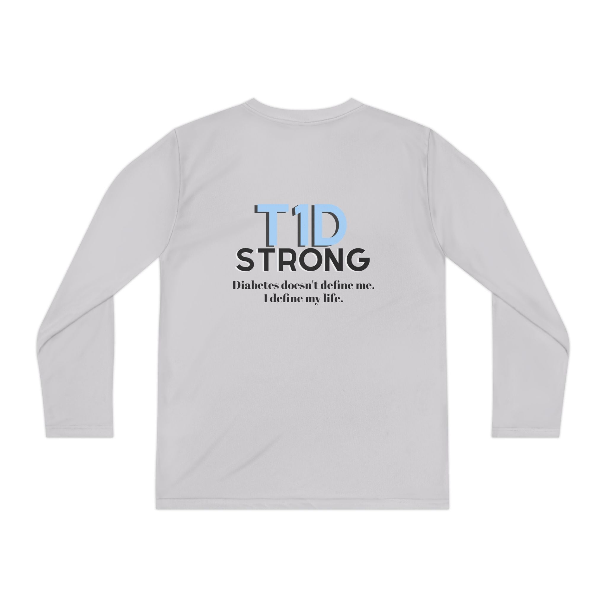The Diabuddies Store T1D Strong - Long-sleeved Youth Tee Let them wear their strength! The T1D Strong - Long-sleeved Youth Tee is a soft, breathable cotton shirt for kids to show their resilience and raise awareness. Kids clothes Active Lifestyle,Casual W