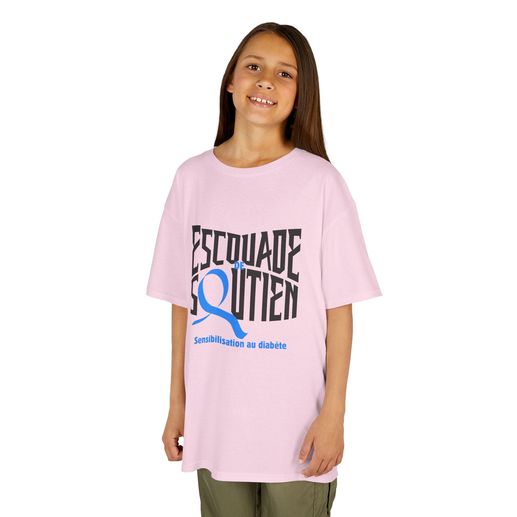 The Diabuddies Store Diabetes Support Squad (French) - Kids Tee Diabetes Support Squad (French) - Kids Tee: Unite against diabetes with the Diabetes Support Squad Kids' French Tee! This super-soft t-shirt is perfect for little heroes showing their support