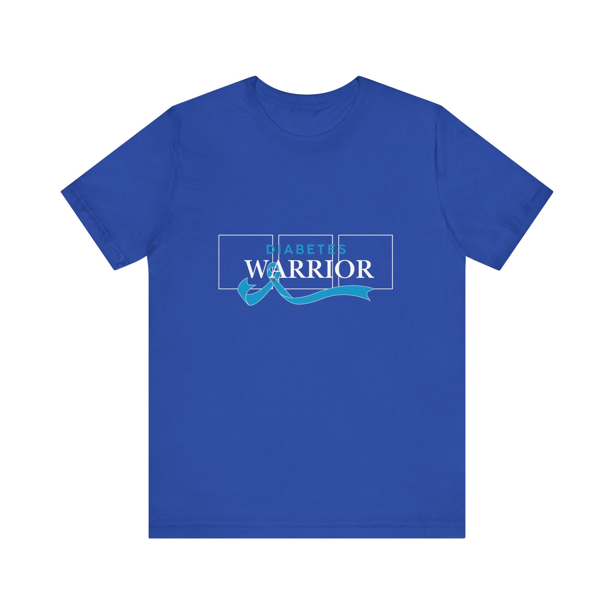 Diabetes Warrior, Blue Ribbon - Unisex Tee The Diabuddies Store T-Shirts $22.50